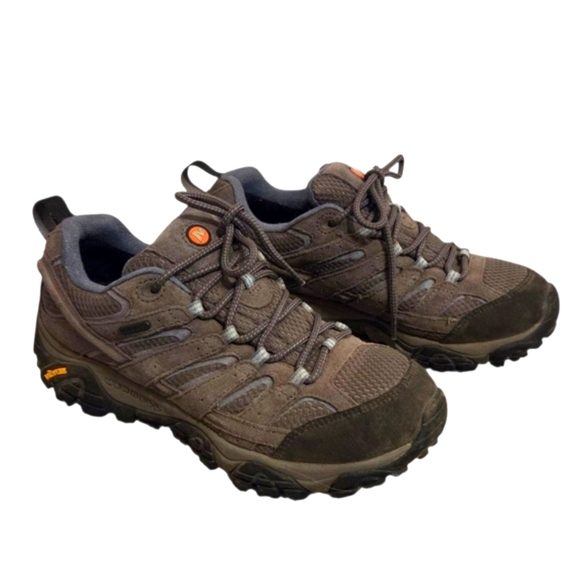 Merrell Shoes - Merrell Moab Waterproof Hiking Boots Lace Up Vibram Soles Women's 9 Granite Gray